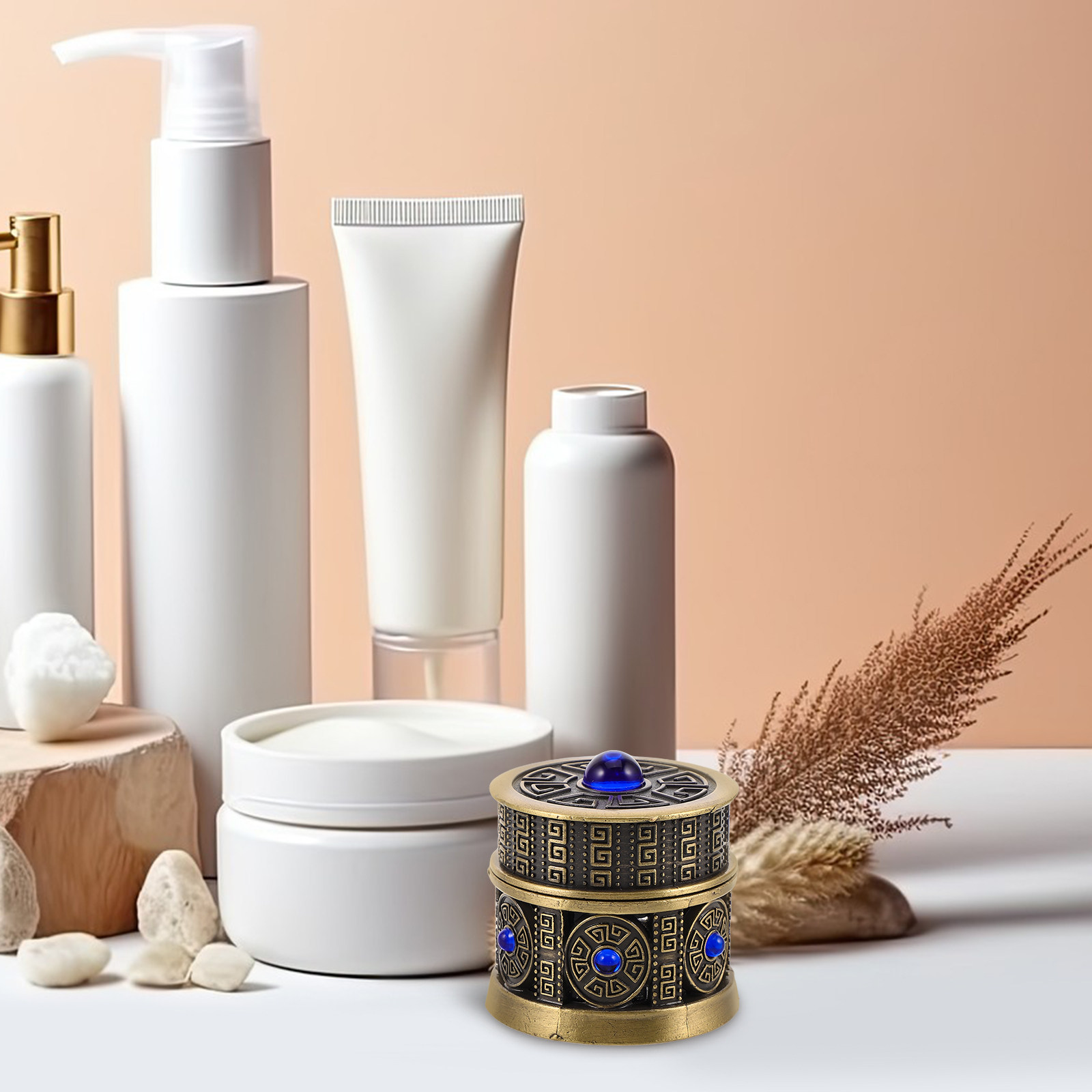 Luxury Skincare Jars - Pot à crème rechargeable robuste, cadre