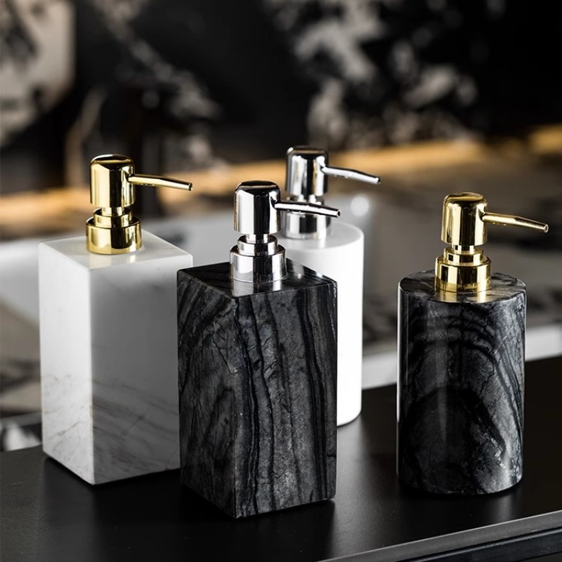 Luxury Skincare Jars - Bouteille distributrice de savon en marbre