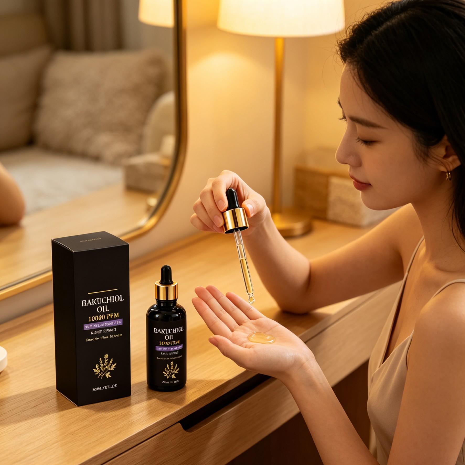 Huile de Bakuchiol Anti-rides, - Bakuchiol Night Oil avis et prix