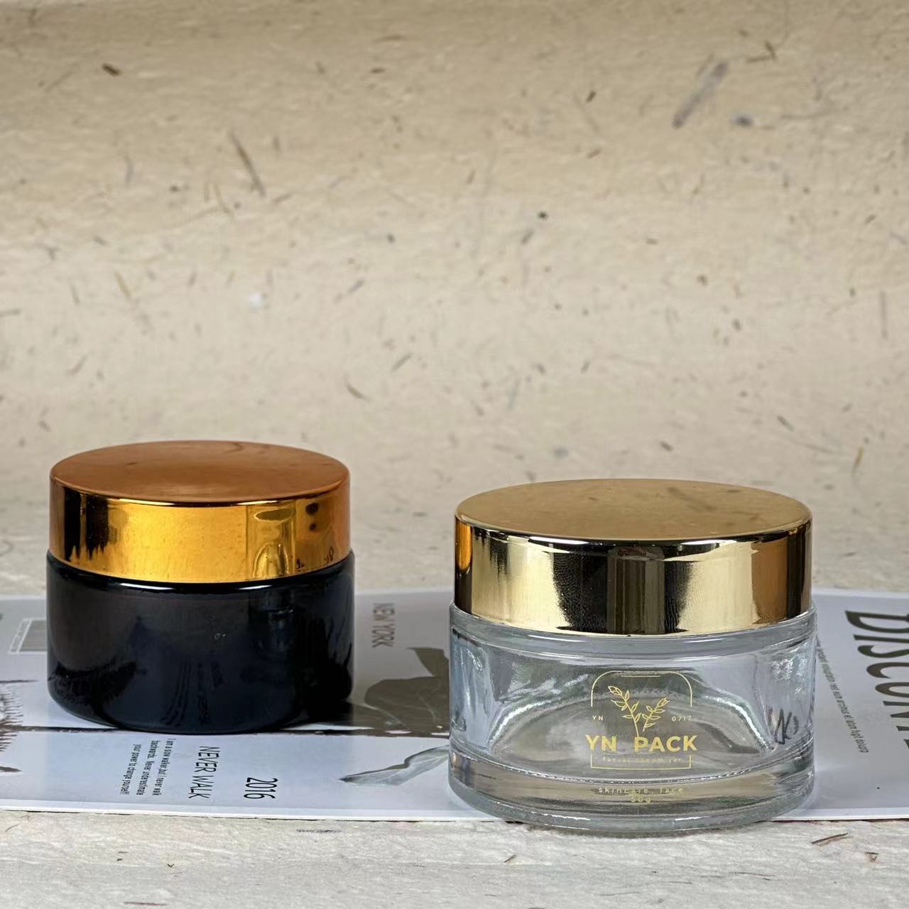 Verre dépoli de luxe avec couv - Luxury Skincare Jars avis et prix
