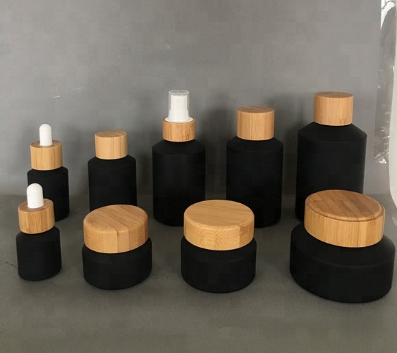 Pot de crème en verre noir mat - Luxury Skincare Jars avis et prix